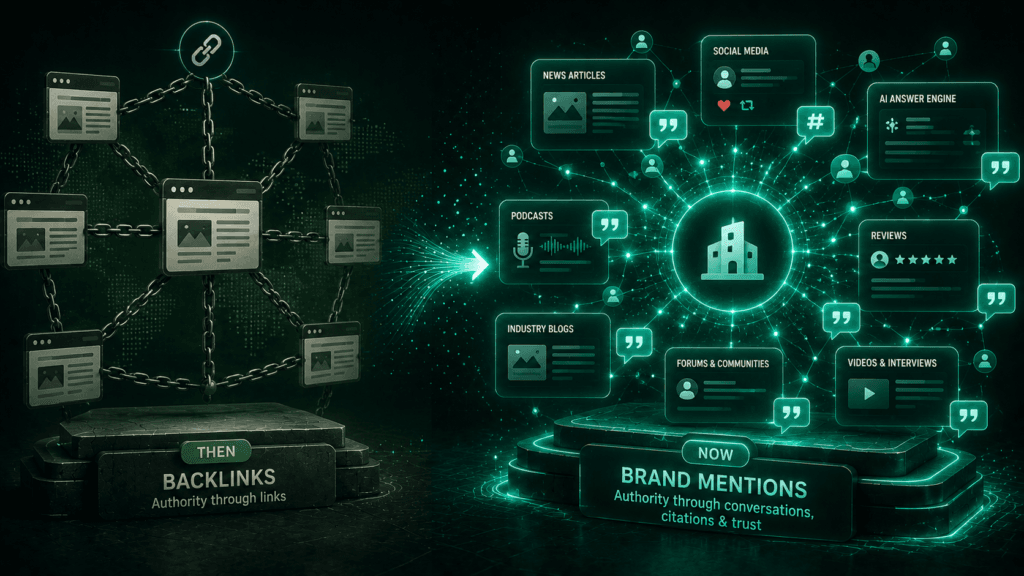 Backlinks to brand mentions evolution